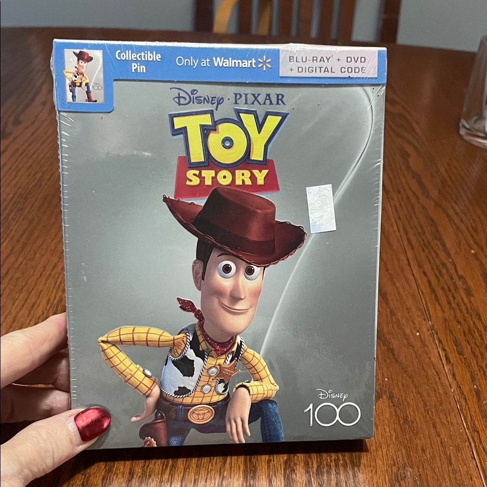 Disney Pixar 100 Toy Story Blu-ray Set with Red and Yellow Accents